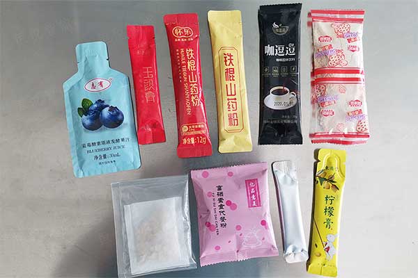 全自動豆?jié){粉包裝機可實現背封長條袋型，三邊封、圓角袋型等精美包裝